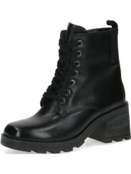 Caprice Skórzane botki w kolorze czarnym rozmiar: 38. Czarne botki damskie Caprice, bez obcasa, bez zapięcia. Za 304.99 zł.