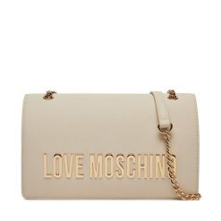 Torebka LOVE MOSCHINO. Białe torebki wieczorowe damskie Love Moschino, bez wzorów, bez dodatków. Za 530.99 zł.