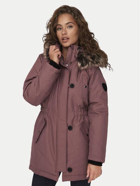 ONLY Parka Iris 15304625 Różowy Regular Fit. Czerwone parki damskie Only, l, z syntetyku, bez kaptura. Za 219.99 zł.