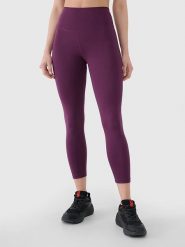 4F Legginsy sportowe w kolorze fioletowym rozmiar: S. Różowe legginsy damskie 4F, s, bez wzorów, z materiału. Za 83.42 zł.