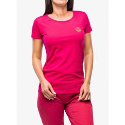 Koszulka bawełniana damska La Sportiva Climbing on the Moon T-Shirt. Czerwone koszulki sportowe damskie La Sportiva, bez wzorów, z bawełny, bez ramiączek. Za 156.99 zł.