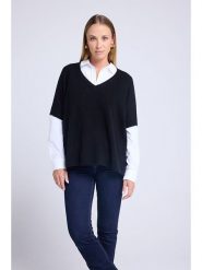 Maison Héritage Cashmere Kaszmirowy sweter w kolorze czarnym rozmiar: S/M. Czarne swetry klasyczne damskie Maison Héritage Cashmere, m, z kaszmiru, bez kołnierzyka. Za 410.94 zł.