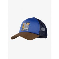 Czapka z daszkiem Buff Trucker Cap - arand blue. Niebieskie czapki z daszkiem damskie Buff, bez wzorów. Za 109.99 zł.