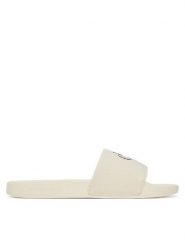 Calvin Klein Jeans Japonki Slide Monogram Wn Logo Ck YW0YW01967 Beżowy. Brązowe klapki damskie Calvin Klein Jeans, bez wzorów, z jeansu, bez obcasa, bez zapięcia. Za 109.99 zł.