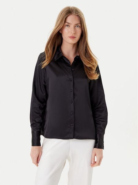 Vero Moda Koszula Merle 10334598 Czarny Regular Fit. Czarne koszule damskie Vero Moda, xs, bez wzorów, z syntetyku, bez kołnierzyka, bez ramiączek. Za 89.99 zł.