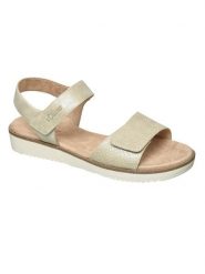 S.Oliver Sandały w kolorze złotym rozmiar: 37. Żółte sandały damskie S.Oliver, bez wzorów, z otwartym noskiem, bez obcasa, bez zapięcia. Za 131.43 zł.