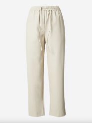 LeGer Spodnie "Caryl" w kolorze kremowym rozmiar: 44. Brązowe spodnie materiałowe damskie LeGer, bez wzorów, z materiału. Za 152.98 zł.