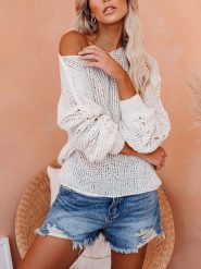 Milan Kiss Sweter w kolorze kremowym rozmiar: S. Brązowe swetry klasyczne damskie Milan Kiss, s, ze splotem, bez kołnierzyka. Za 163.95 zł.