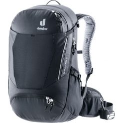 Plecak rowerowy Deuter Trans Alpine 24 - blk. Czarne plecaki Deuter, bez wzorów. Za 496.99 zł.