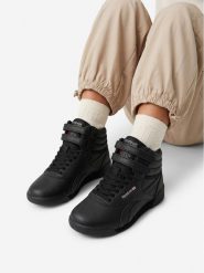 Reebok Sneakersy REEBOK-EO-F/S LO 100272642 Czarny. Czarne buty sportowe dziewczęce Reebok, ze skóry, bez zapięcia. Za 229.99 zł.
