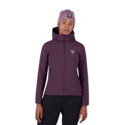 Kurtka narciarska Rossignol damska W Opside Hoodie JKT fioletowa. Fioletowe kurtki damskie Rossignol, na zimę, bez wzorów, bez kaptura. Za 899.99 zł.