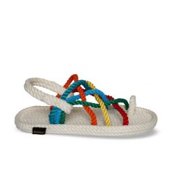 Sandały damskie CAPE POINT. Czarne sandały damskie Aulp, bez wzorów, z kauczuku, z otwartym noskiem, bez obcasa, na płaskiej podeszwie, bez zapięcia. Za 349.99 zł.