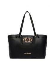 LOVE MOSCHINO Torebka JC4206PP0PKB0000 Czarny. Czarne shopper bag Love Moschino, bez dodatków. Za 1,009.00 zł.