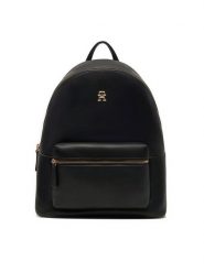 Tommy Hilfiger Plecak Th Logotape Backpack AW0AW17163 Czarny. Czarne plecaki Tommy Hilfiger, bez wzorów, ze skóry. Za 399.99 zł.