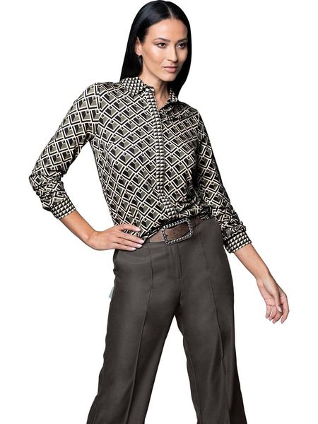 Heine Koszula w kolorze khaki rozmiar: 38. Brązowe koszule damskie Heine, bez wzorów, bez kołnierzyka, bez ramiączek. Za 65.38 zł.