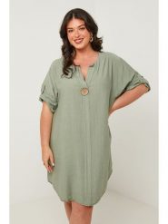 Curvy Lady Sukienka w kolorze khaki rozmiar: 48/50. Brązowe sukienki damskie Curvy Lady, bez wzorów, klasyczne, bez ramiączek. Za 162.87 zł.