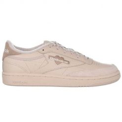 Buty do chodzenia damskie Reebok Club C 85. Brązowe obuwie sportowe damskie Reebok, z materiału, bez zapięcia, trekkingowe, Reebok Club. Za 259.99 zł.