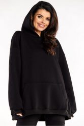 Bluza oversize z kapturem bawełniana czarna. Czarne bluzy damskie Infinite You, l, bez wzorów, z bawełny, z kapturem. Za 259.00 zł.