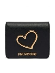 LOVE MOSCHINO Portfel JC5506PP1OLQ0000 Czarny. Czarne portfele damskie Love Moschino, bez wzorów, ze skóry. Za 469.99 zł.