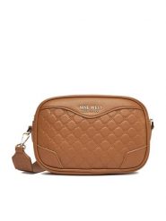Nine West Torebka CEO-ZOE-I-S241233 Brązowy. Brązowe listonoszki damskie Nine West, bez wzorów, z materiału, bez dodatków. Za 199.99 zł.
