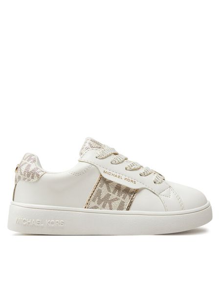 MICHAEL KORS KIDS Sneakersy MK100910 Biały. Białe buty sportowe dziewczęce MICHAEL KORS KIDS, bez wzorów, ze skóry, bez zapięcia. Za 209.99 zł.