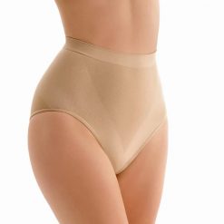 Wyszczuplające figi z wysokim stanem Midi Hight Waist Modelling natura. Brązowe bielizna korygująca Gabriella, bez wzorów, z bawełny. Za 49.90 zł.
