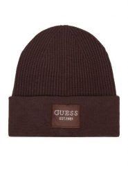Guess Czapka AW5631 VIS01 Brązowy ciemny. Brązowe czapki damskie Guess, na zimę, z aplikacjami, z wiskozy. Za 154.99 zł.