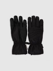 4F Rękawiczki narciarskie Thinsulate membrana 5000 damskie - czarne XL. Czarne rękawiczki damskie 4F, bez wzorów, z materiału. Za 149.99 zł.