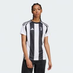 Koszulka Juventus 24/25 Home. Białe bluzki damskie Adidas, l, bez wzorów, z materiału, bez kołnierzyka, bez ramiączek. Za 449.00 zł.