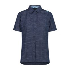 Koszula damska CMP. Niebieskie koszule damskie CMP, bez wzorów, sportowe, bez kołnierzyka, bez ramiączek. Za 264.35 zł.