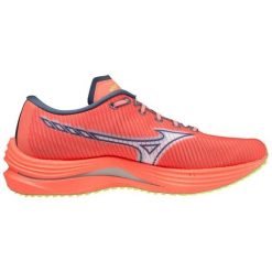 Buty do biegania damskie Mizuno Wave Rebellion. Czerwone obuwie sportowe damskie Mizuno, bez zapięcia, do biegania, mizuno wave. W wyprzedaży za 376.00 zł.