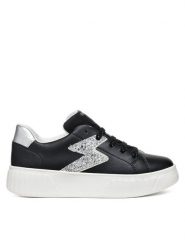 Geox Sneakersy J Mikiroshi J45DVA 0BCEW C0039 S Czarny. Czarne buty sportowe dziewczęce Geox, ze skóry, bez zapięcia. Za 139.99 zł.