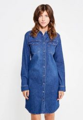 LEE T-SHIRT DRESS MID WORN L50QKYOY. Sukienki damskie Lee, bez wzorów, bez ramiączek. Za 179.99 zł.