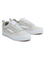 Vans Skórzane sneakersy "Knu Skool" w kolorze srebrnym rozmiar: 34,5. Szare obuwie sportowe damskie Vans, bez zapięcia. Za 127.35 zł.