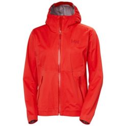 Damska kurtka wodoodporna Helly Hansen Momentum 3L Stretch. Czerwone kurtki damskie Helly Hansen, l, bez wzorów, bez kaptura. Za 801.99 zł.