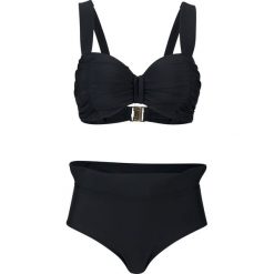 Bikini na fiszbinach (2 części). Czarne bikini bonprix, bez wzorów. Za 129.99 zł.