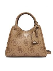 Guess Torebka Meridian II HWOS69 74050 Beżowy. Brązowe kuferki damskie Guess, z aplikacjami, ze skóry, bez dodatków. Za 699.99 zł.