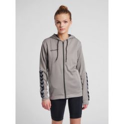 Bluza do piłki nożnej damska Hummel zip hml AUTHENTIC Poly. Szare bluzy damskie Hummel, s, bez wzorów, z kapturem. W wyprzedaży za 210.10 zł.