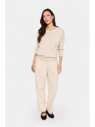 SAINT TROPEZ Sweter w kolorze beżowym rozmiar: M. Brązowe swetry klasyczne damskie Saint Tropez, m, bez kołnierzyka. Za 86.95 zł.