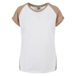 Koszulka damska Urban Classics Contrast Raglan GT. Białe bluzki damskie Urban Classics, bez wzorów, bez kołnierzyka, bez ramiączek. Za 102.00 zł.