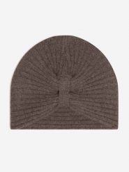 Perfect Cashmere Kaszmirowa czapka "Sile" w kolorze szarobrązowym rozmiar: onesize. Brązowe czapki damskie Perfect Cashmere, bez wzorów, z kaszmiru. Za 130.99 zł.