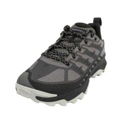 Buty Damskie. Szare obuwie trekkingowe damskie Merrell, z gumy, bez zapięcia. Za 469.99 zł.