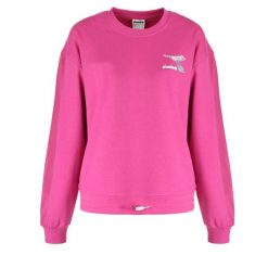 Bluza damska DIADORA L.SWEAT FLOSS. Czerwone bluzy damskie Diadora, l, bez wzorów, bez kaptura. Za 99.99 zł.
