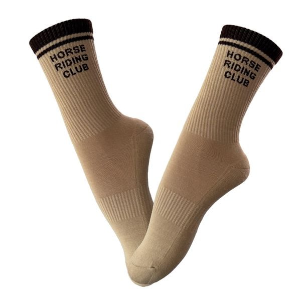Skarpetki Horse Riding Club. Brązowe skarpetki damskie JD ATTACK, bez wzorów. Za 49.00 zł.