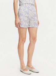 Munthe Szorty materiałowe Fidelma 251142925136 Błękitny Regular Fit. Niebieskie szorty damskie Munthe, bez wzorów, z bawełny. Za 519.99 zł.