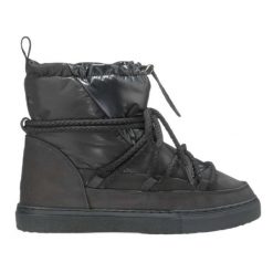 Buty Inuiki Puffer Low 70202-055 czarne. Czarne śniegowce damskie ze skóry. Za 2,124.83 zł.