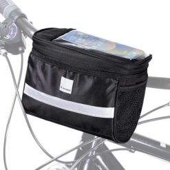 Torba rowerowa na kierownicę Wozinsky wodoodporna 2 L czarny. Czarne torebki klasyczne damskie WOZINSKY, bez dodatków. W wyprzedaży za 46.99 zł.