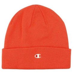 Czapka Unisex Dla Dorosłych. Czerwone czapki damskie Champion, bez wzorów, prążkowane. Za 94.99 zł.