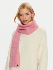 Guess Szal AW5214 POL03 Różowy. Czerwone szaliki damskie Guess, z aplikacjami, z materiału. Za 299.99 zł.