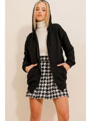 Trend Alacati Bluza w kolorze czarnym rozmiar: L. Czarne bluzy damskie Trend Alacati, l, bez wzorów, bez kaptura. Za 56.66 zł.